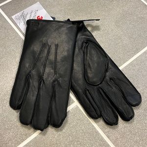 Polo Ralph Lauren Sheep Leather Winter Gloves Touch Screen new Men’s Size Medium